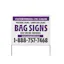 White Lawn Bag Signs