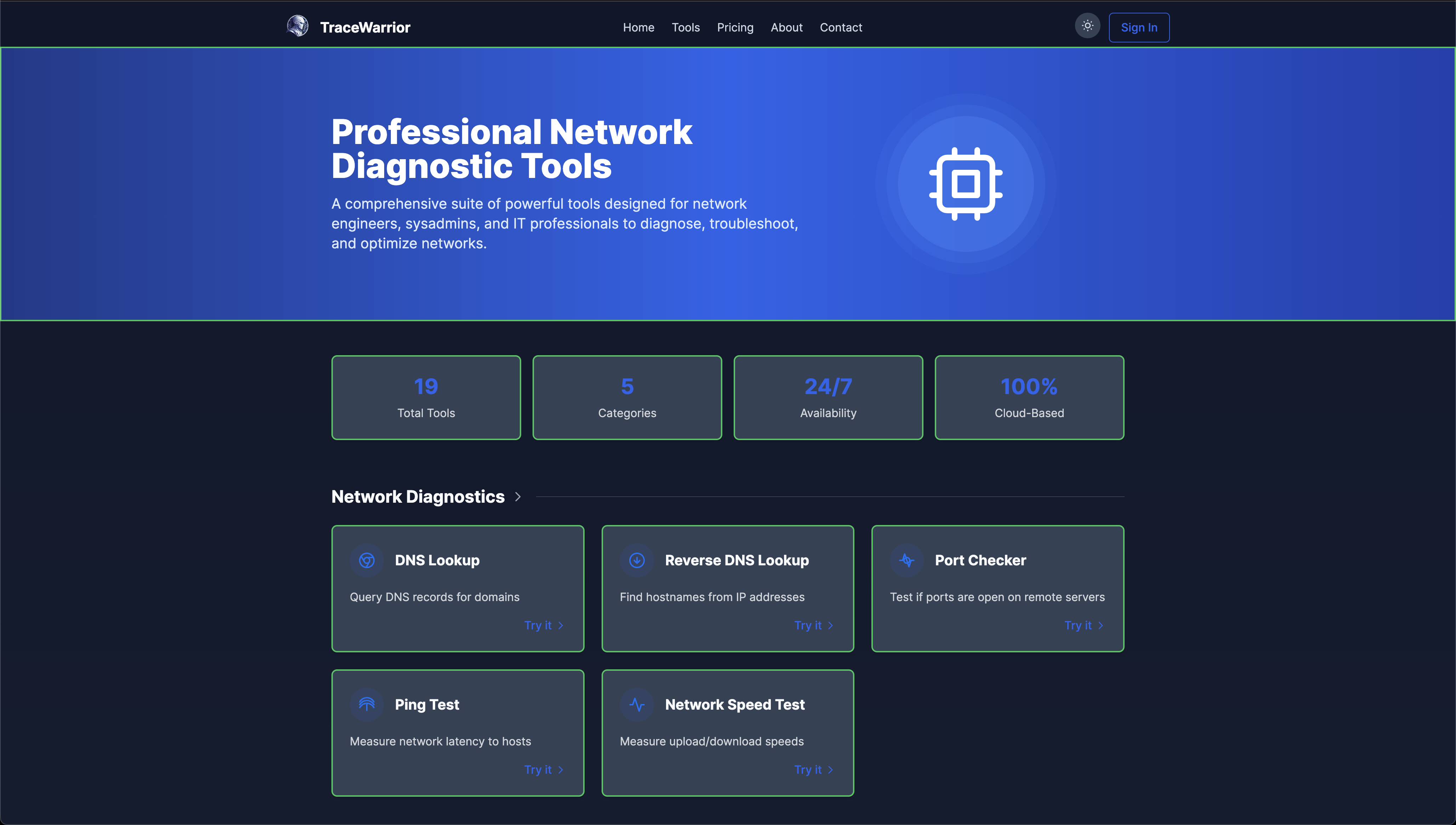 TraceWarrior - Free network diagnostic tools for it professionals media 2