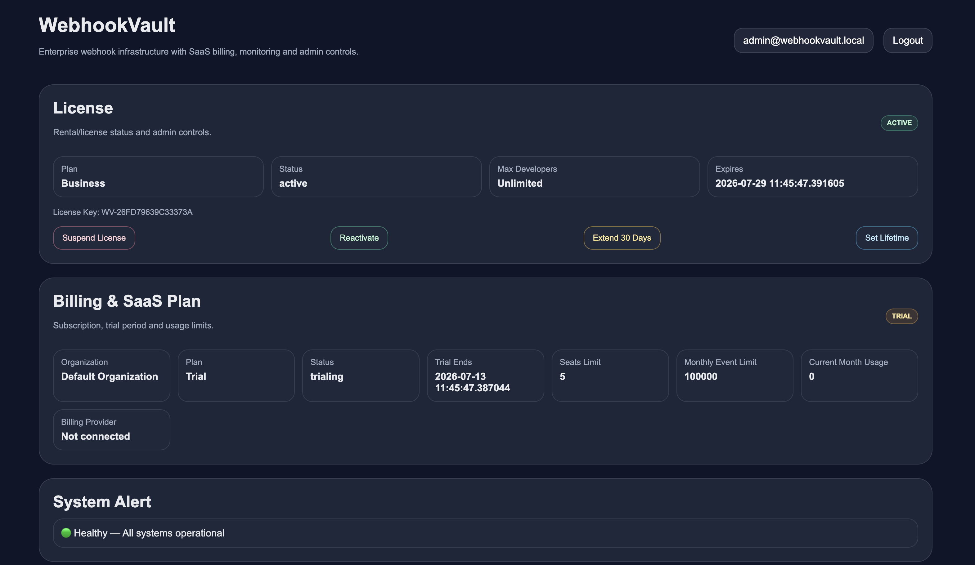 WebhookVault gallery image