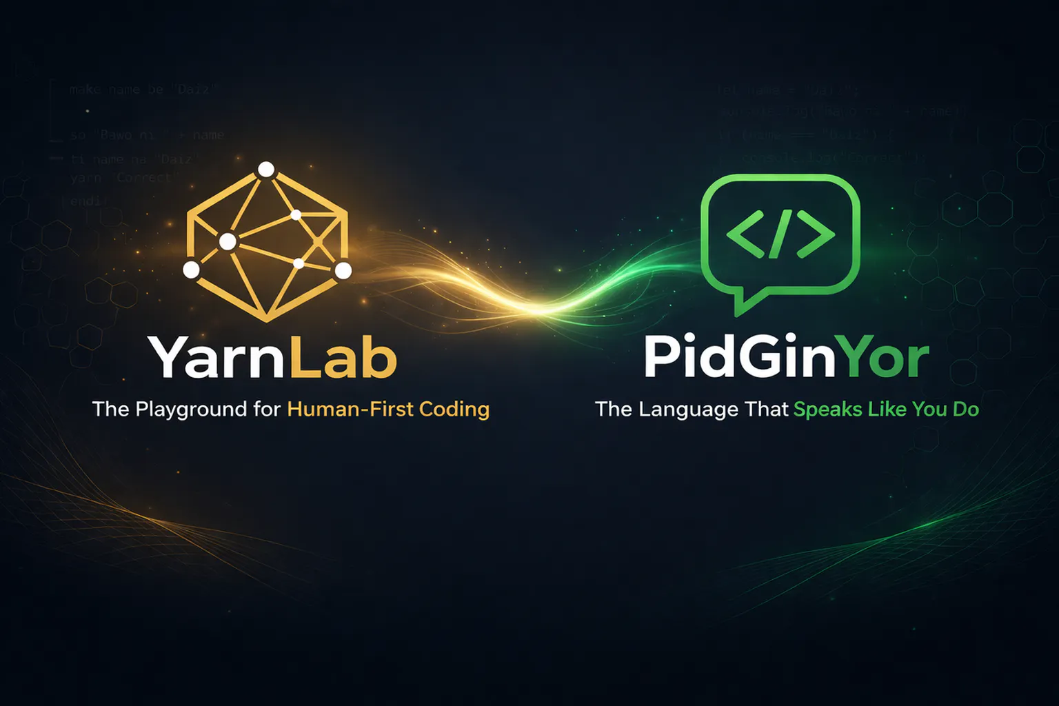 YarnLab — Code With Vibe 제품 배너