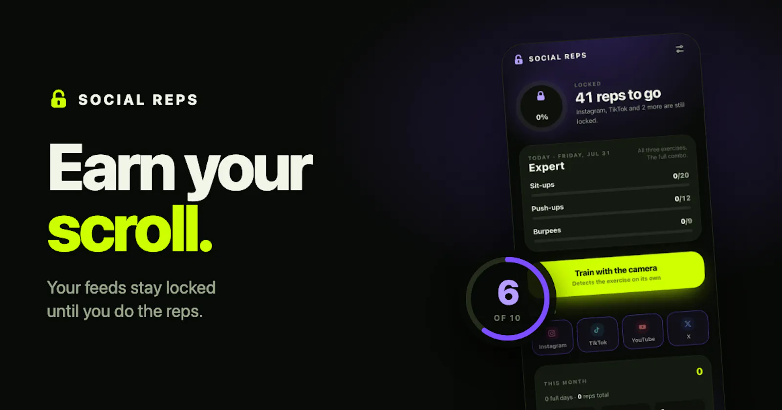 Social Reps: Earn Your Scroll screenshot 1