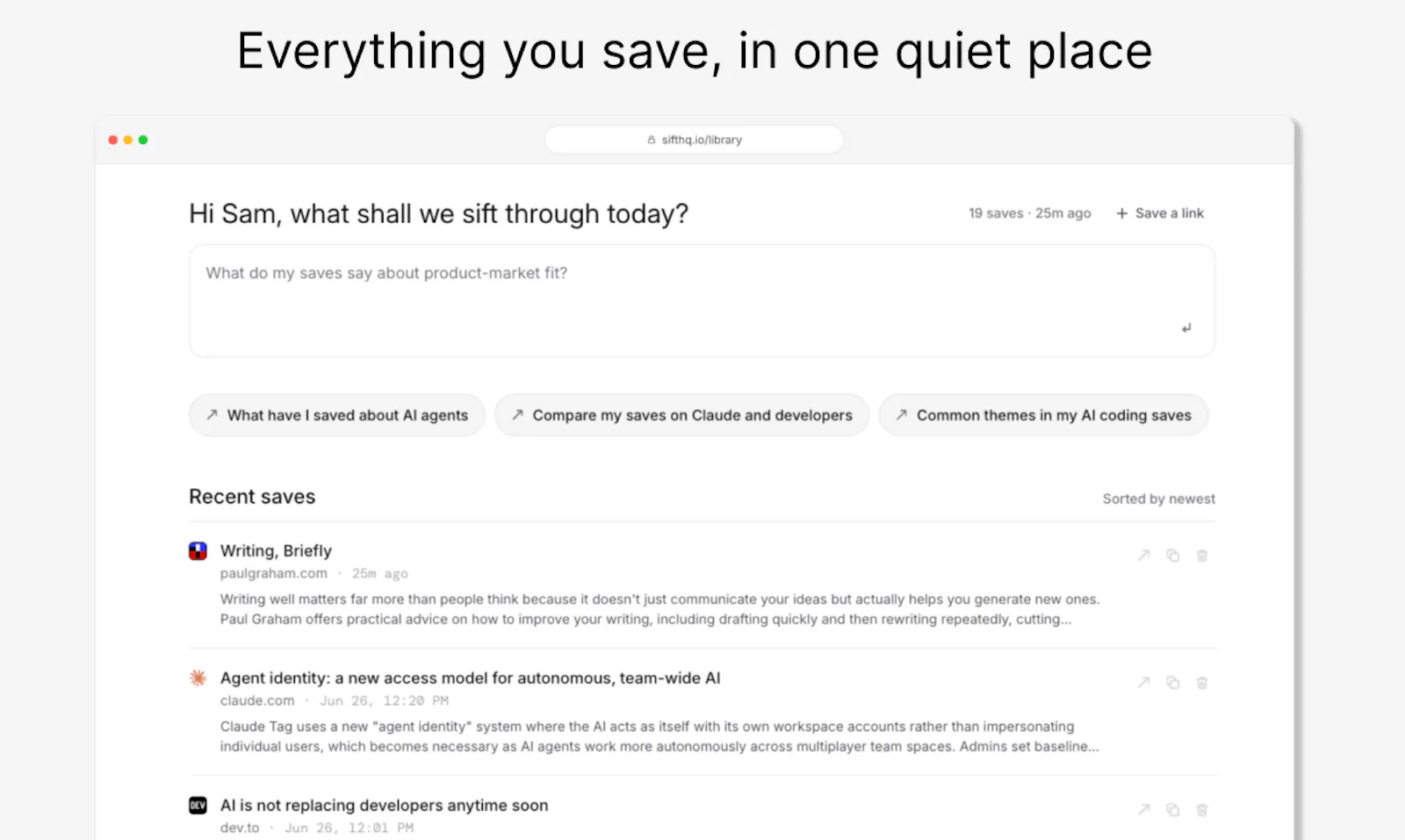 Sift screenshot 3