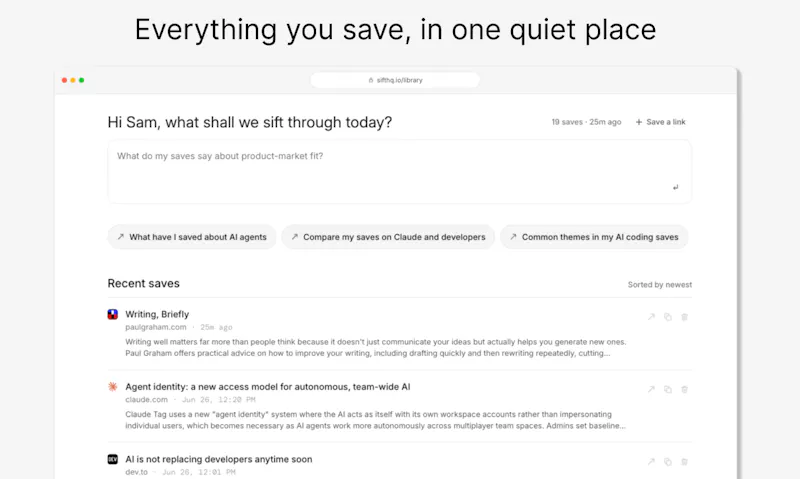 Sift screenshot 3