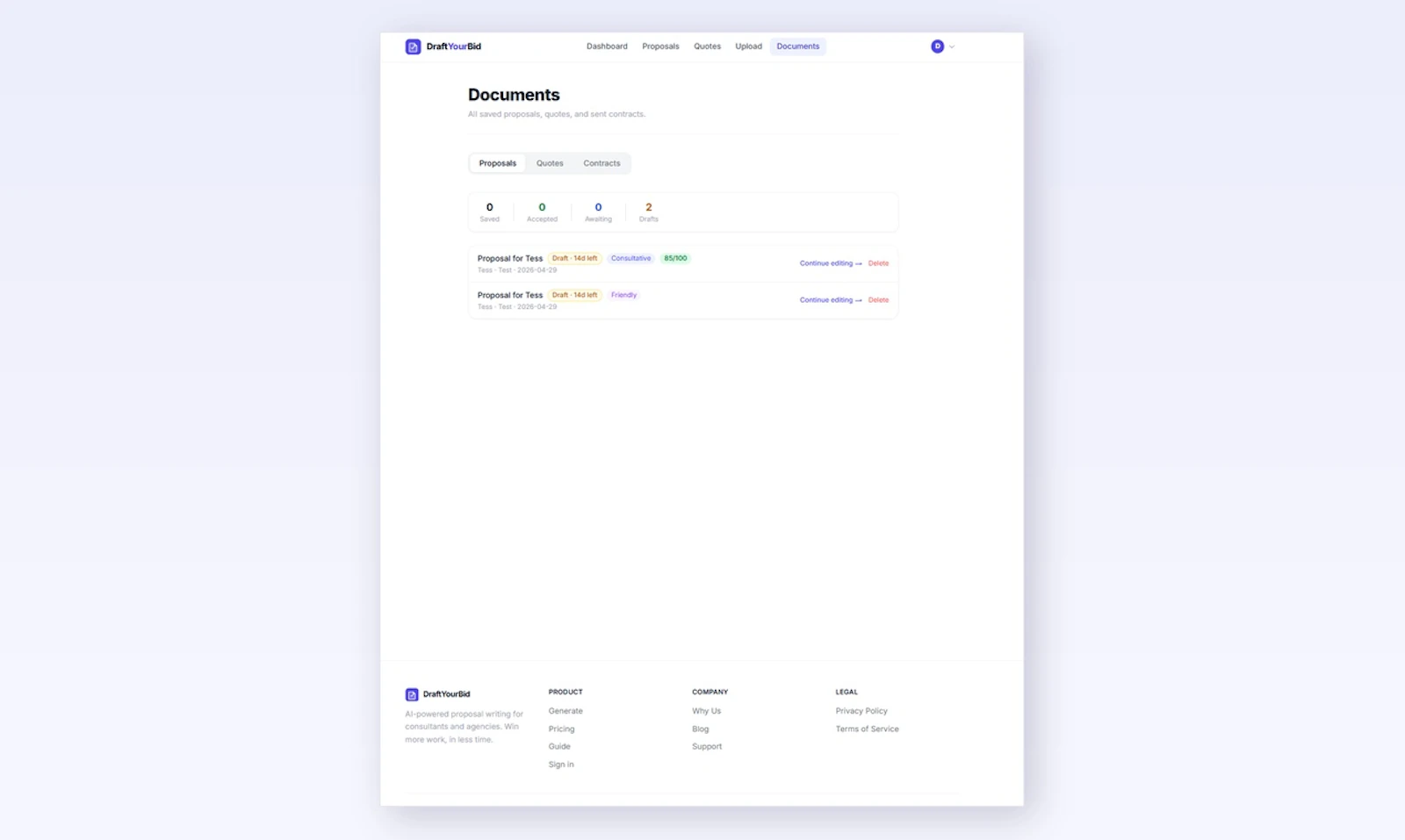 DraftYourBid screenshot 7