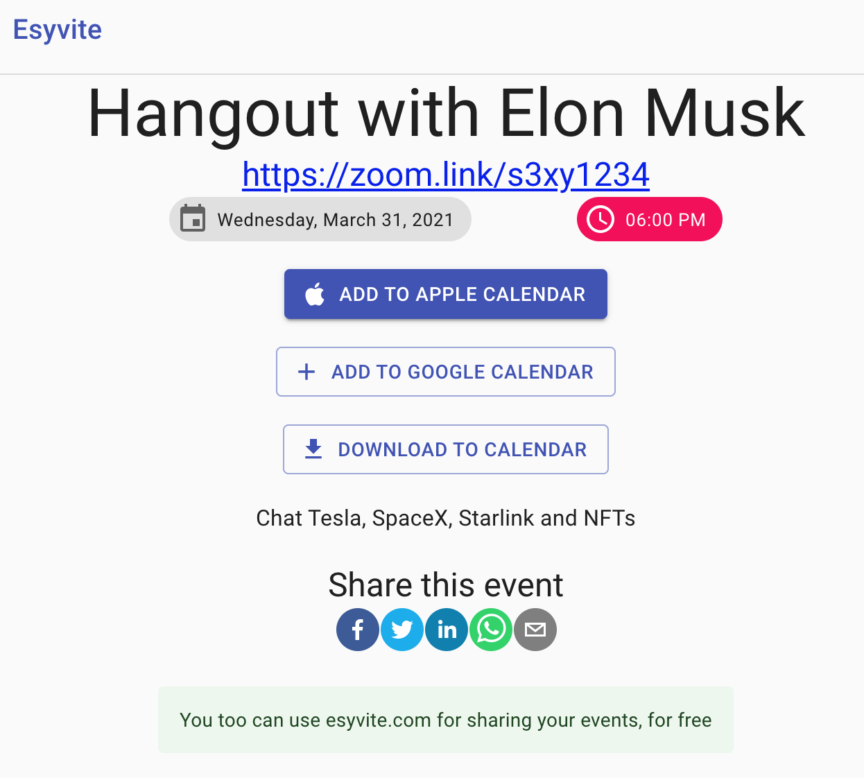 Esyvite gallery image