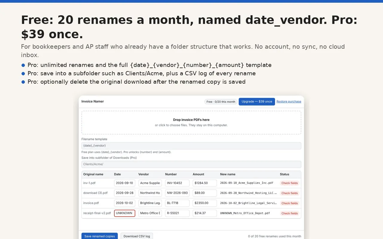 Invoice Namer gallery image