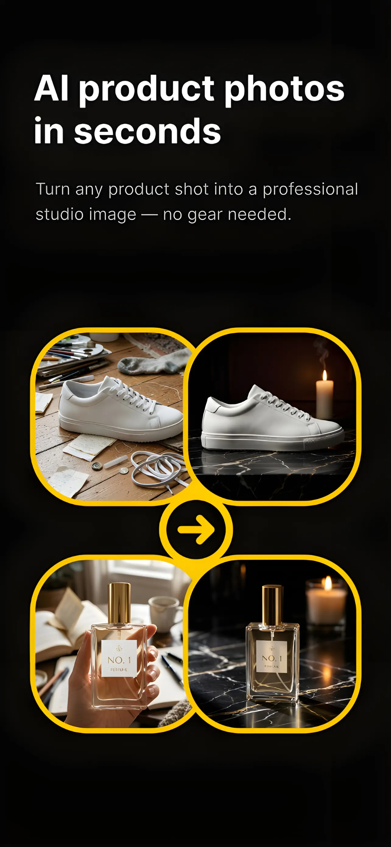 Shotsell: AI Product Photos product banner