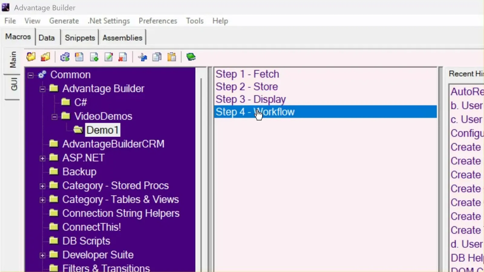 AdvantageBuilder: AI + Script Automation screenshot 1 (video preview)
