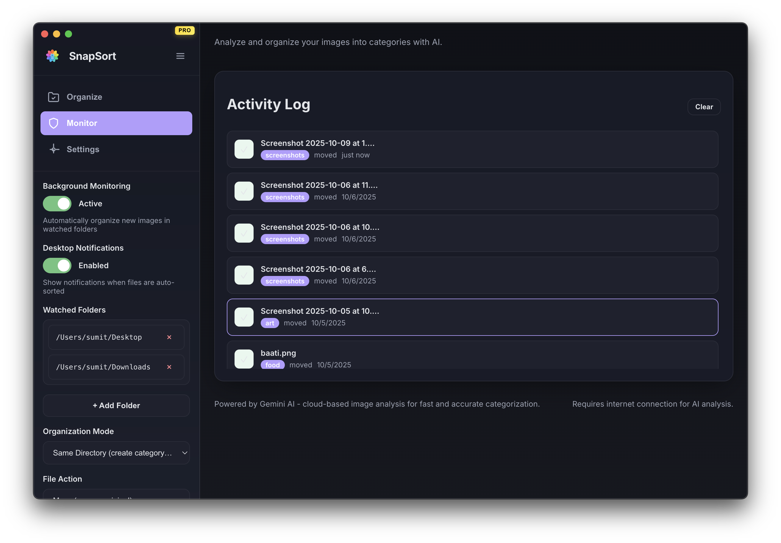 SnapSort gallery image