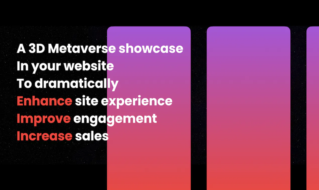 Metaverse Web Showcase gallery image