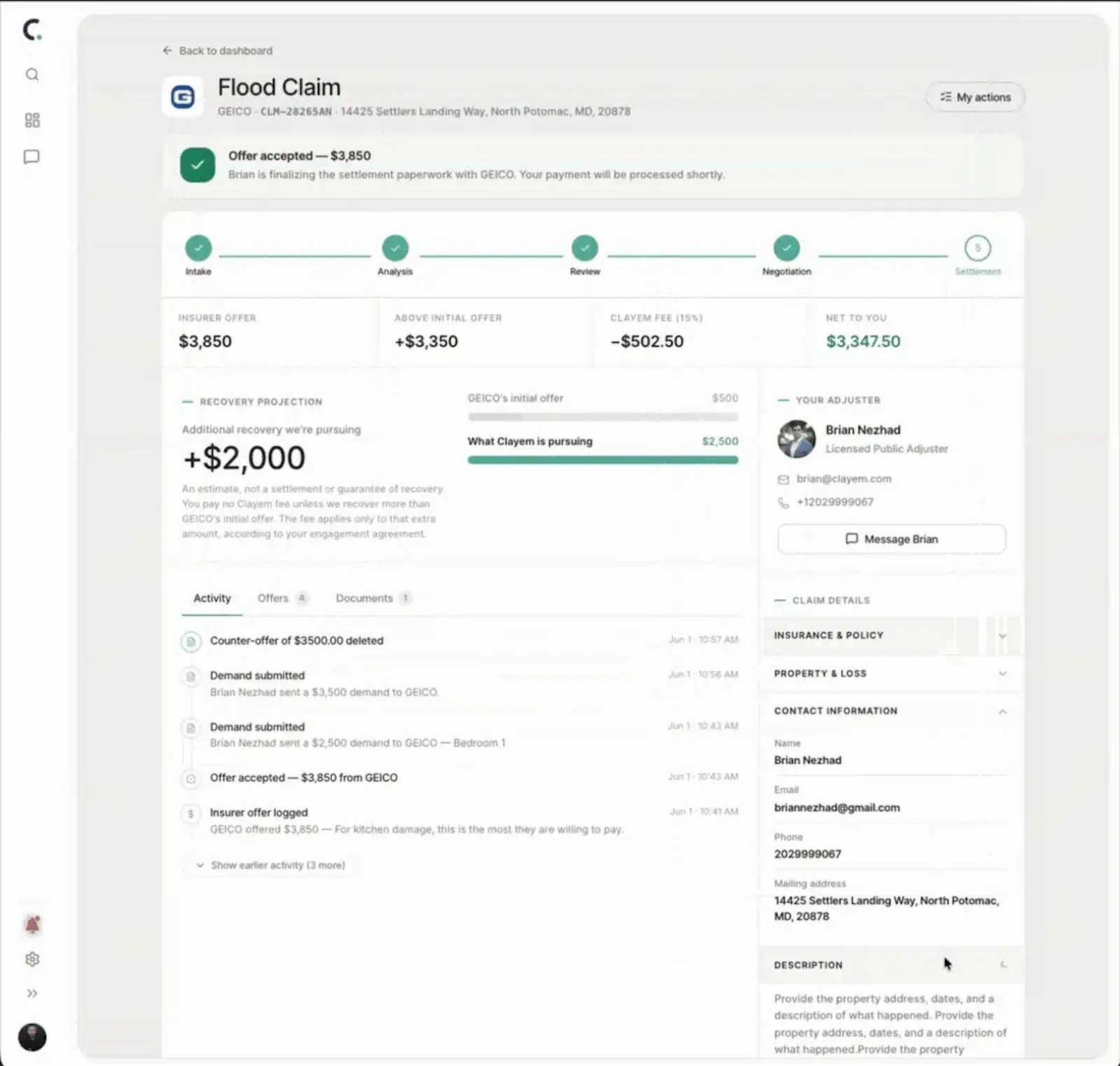 Clayem screenshot 2
