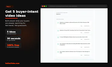 YouTube Video Ideas Generator gallery image