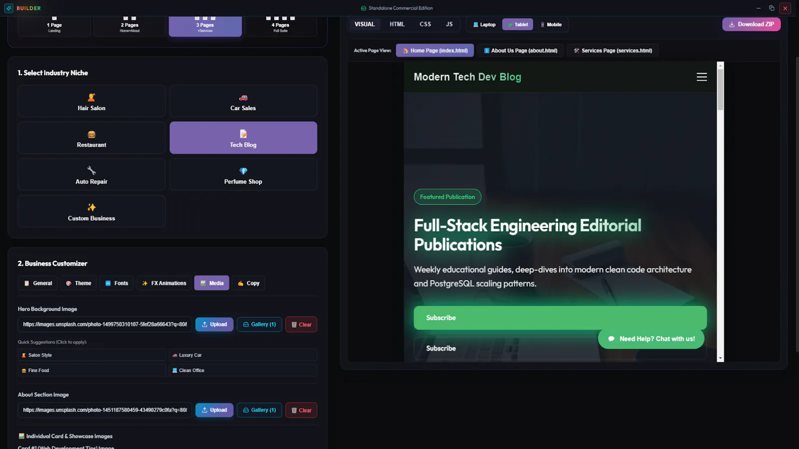 Website Builder screenshot 4