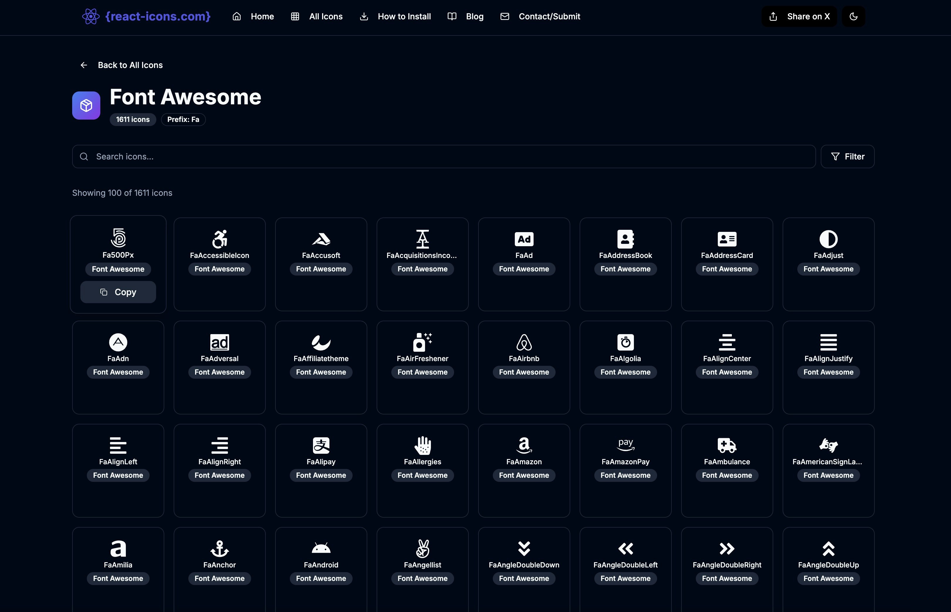 React-icons - Moderne react iconen bibliotheek media 3