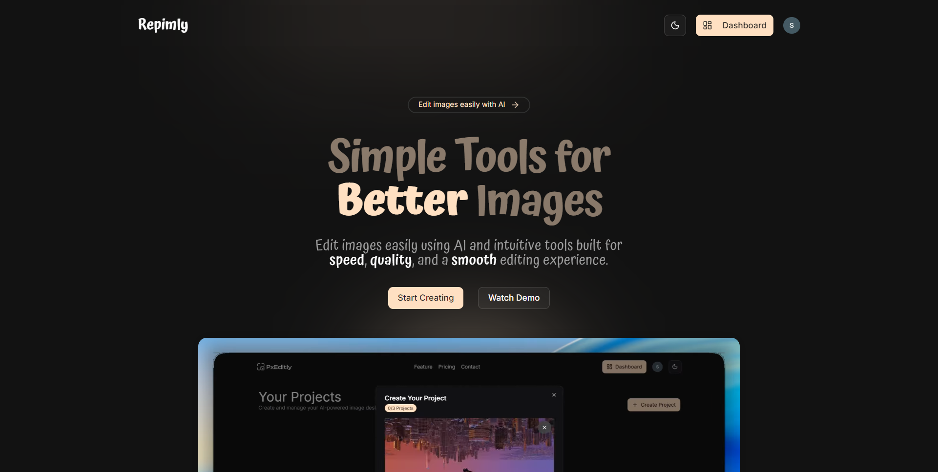 Repimly - Screenshot 3 showing product features and functionality