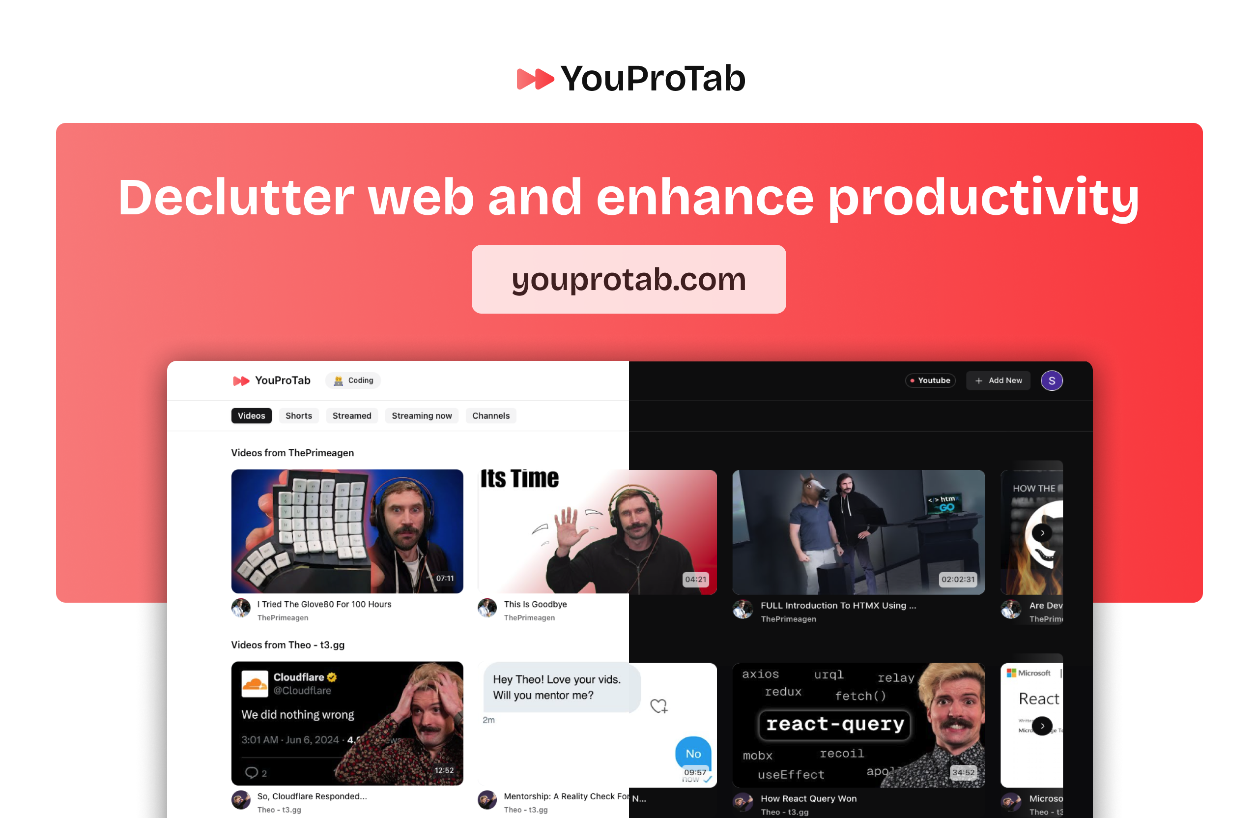 YouProtab - Votre extension de productivité