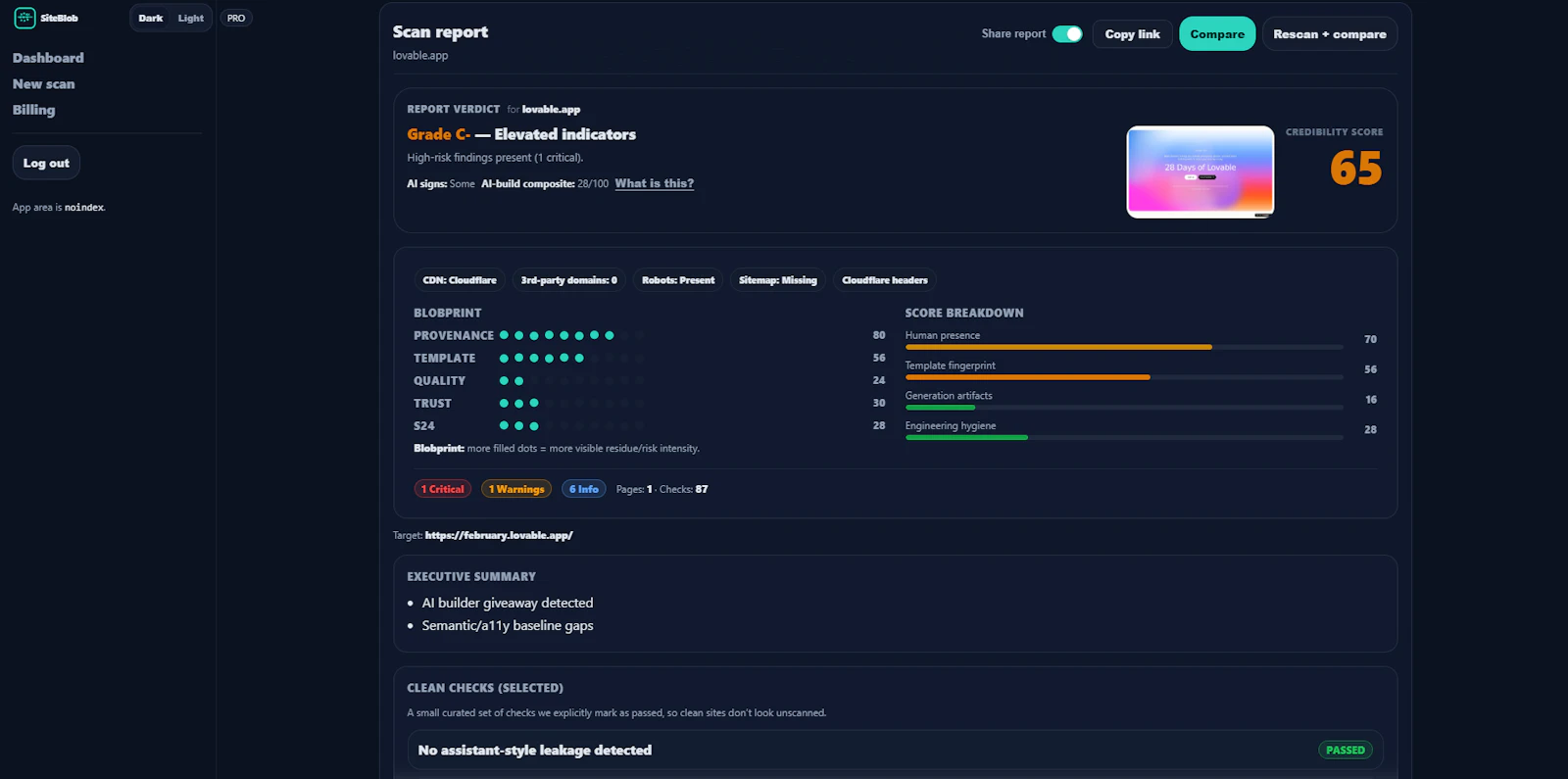 SiteBlob screenshot 3