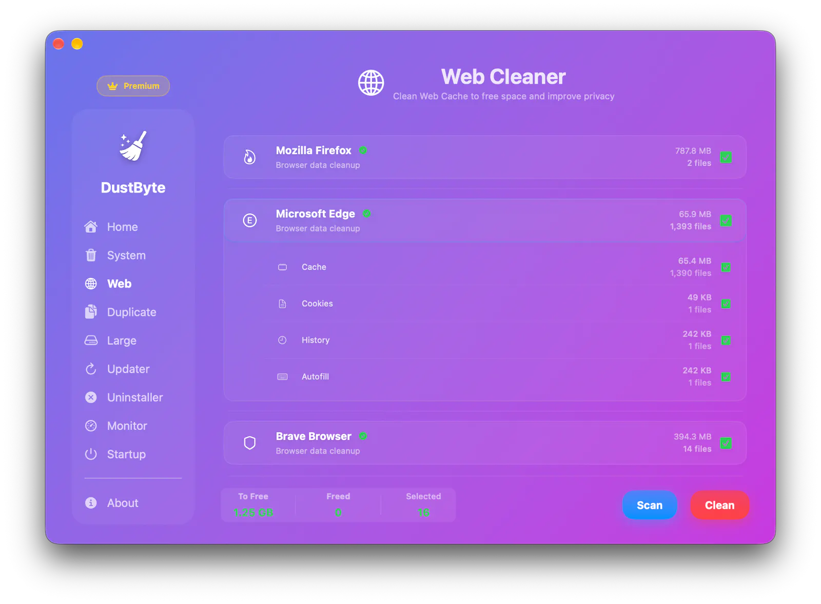 DustByte: Cleaner & Monitor screenshot 4
