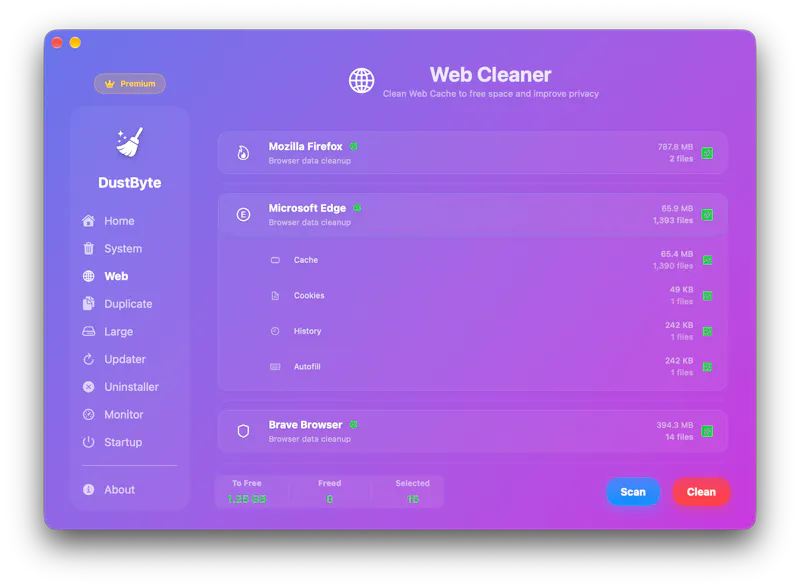 DustByte: Cleaner & Monitor screenshot 4