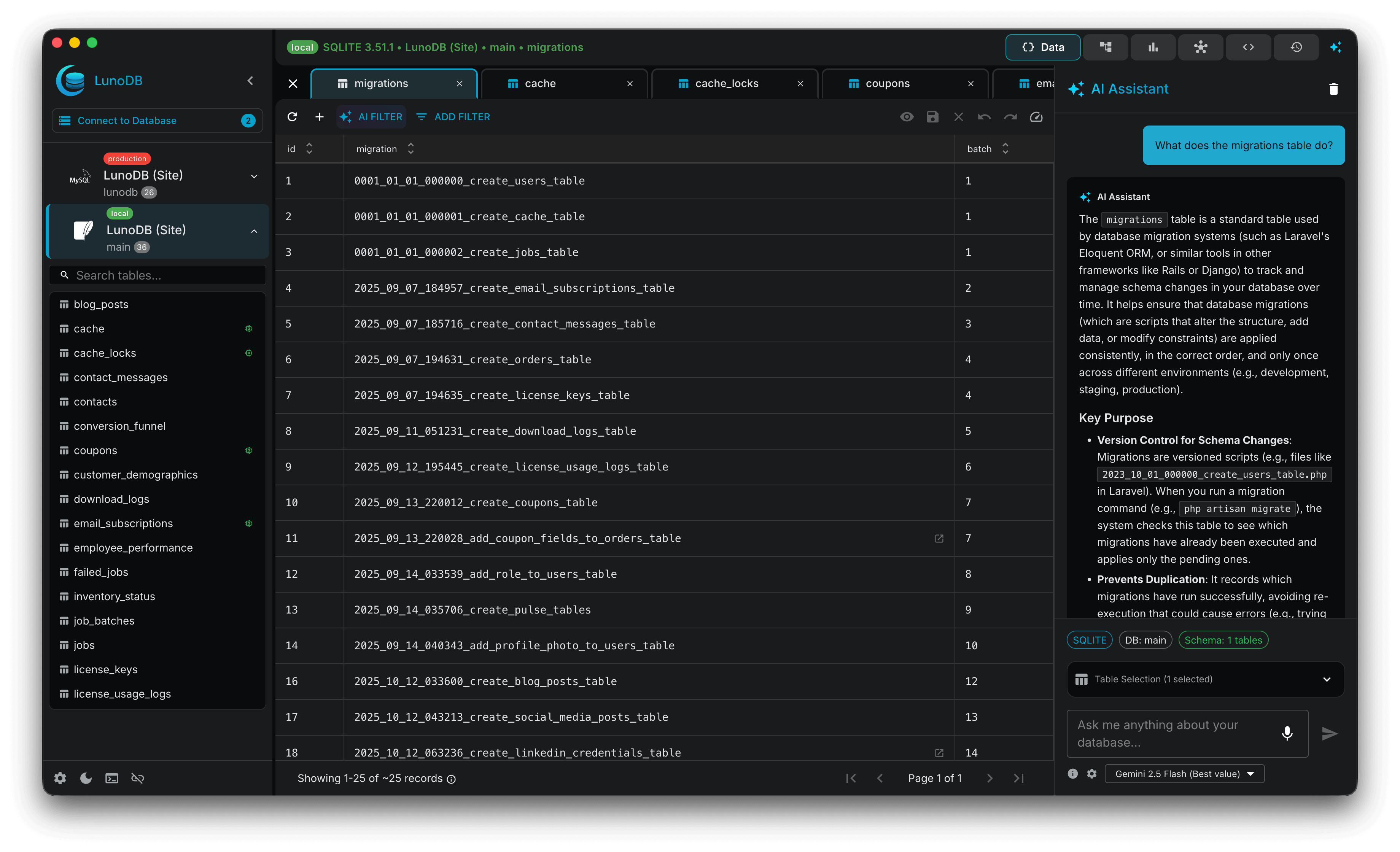 LunoDB - Modern Database Software gallery image