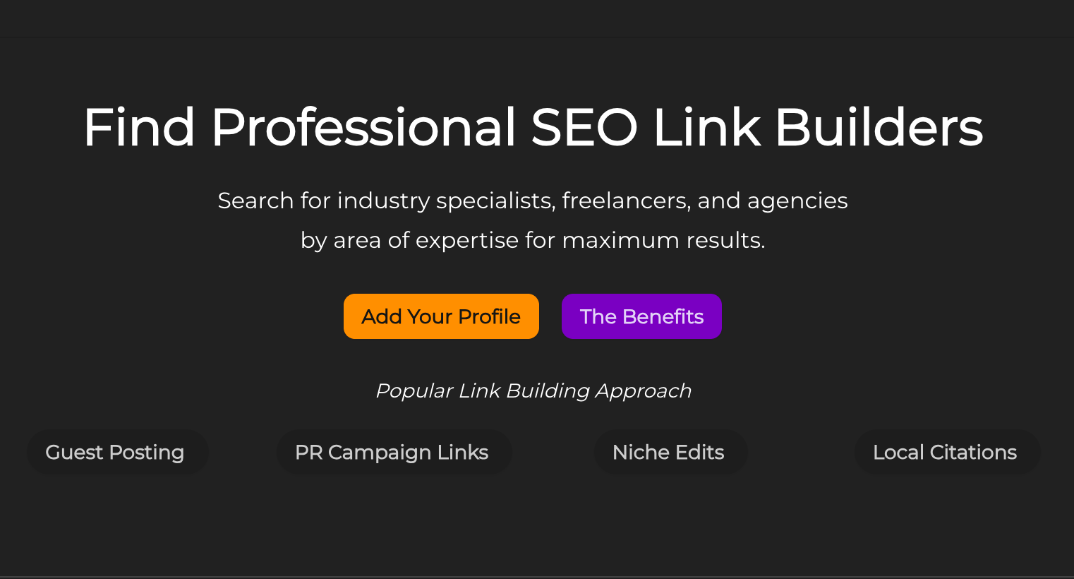 Pro Link Builders - Справочник профессиональных строителей SEO Link медиа 1