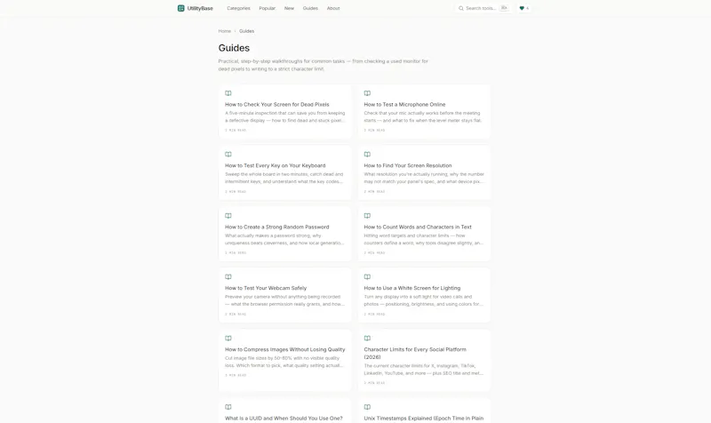 UtilityBase — Everyday browser tools screenshot 4