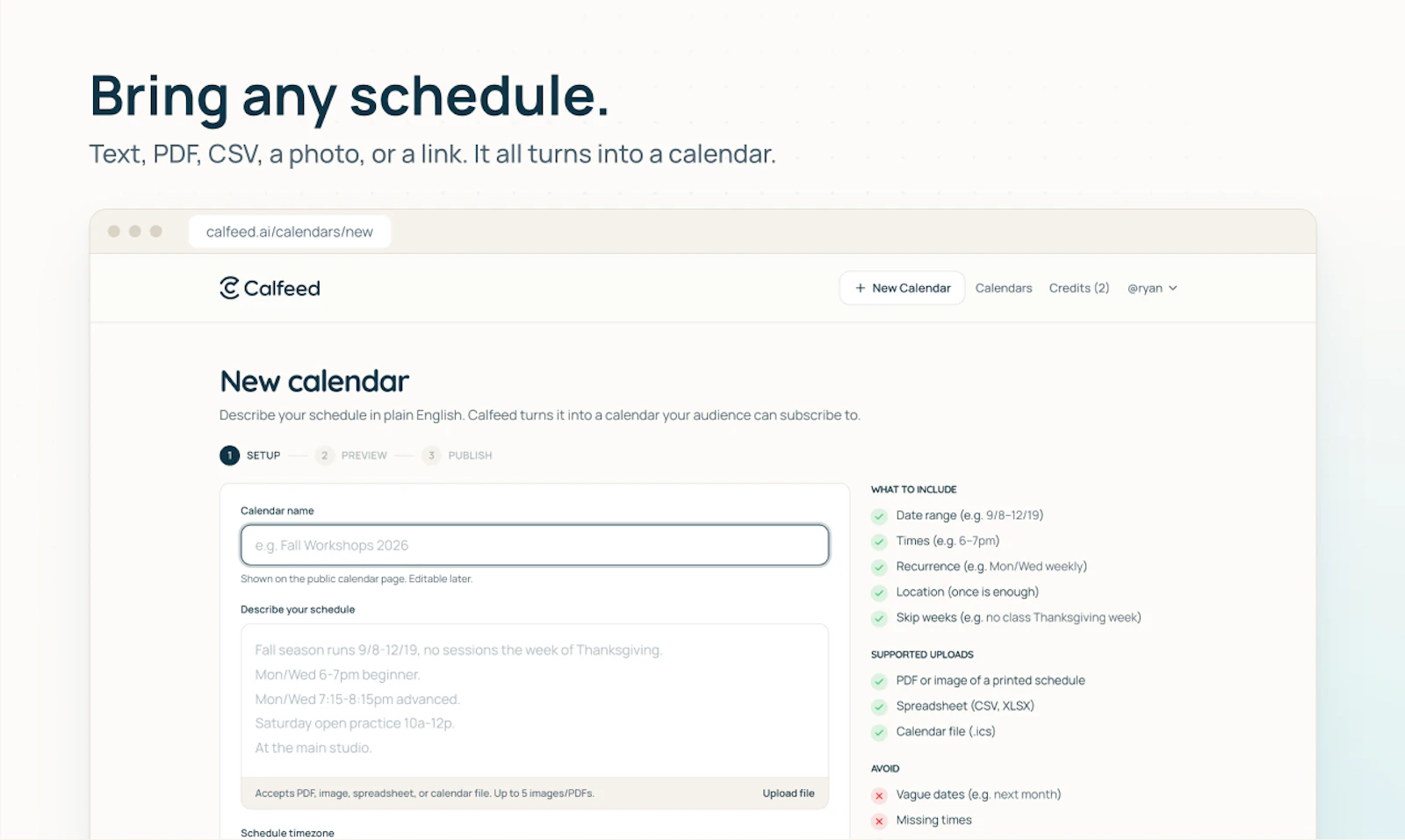 Calfeed screenshot 3