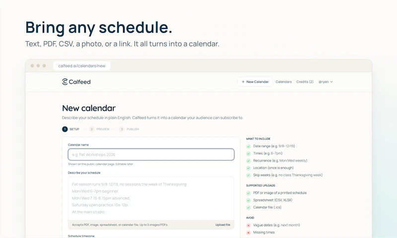 Calfeed screenshot 3