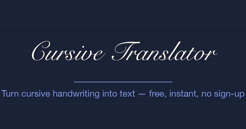 Cursive Translator screenshot 2