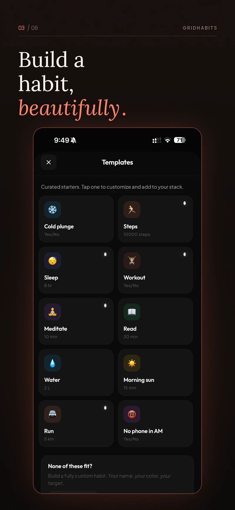 GridHabits screenshot 4