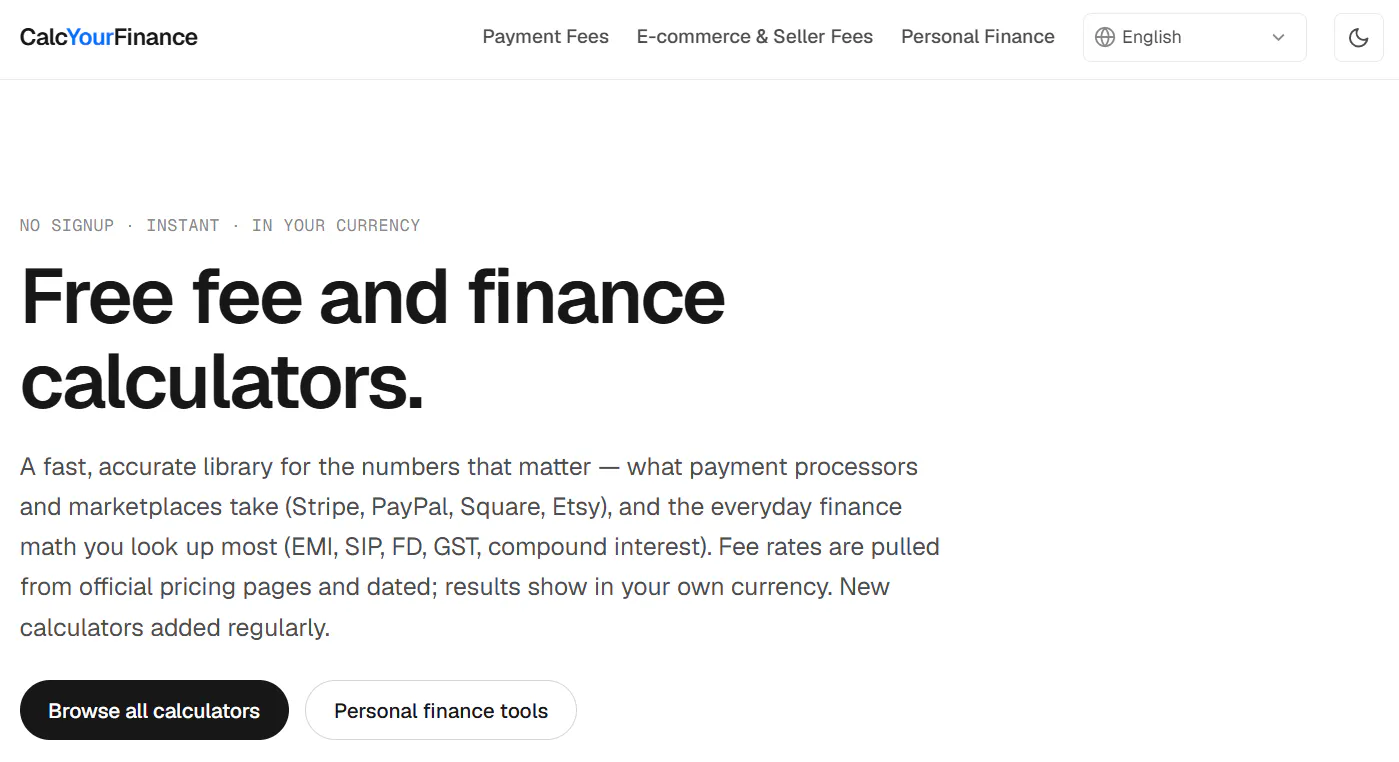 CalcYourFinance gallery image