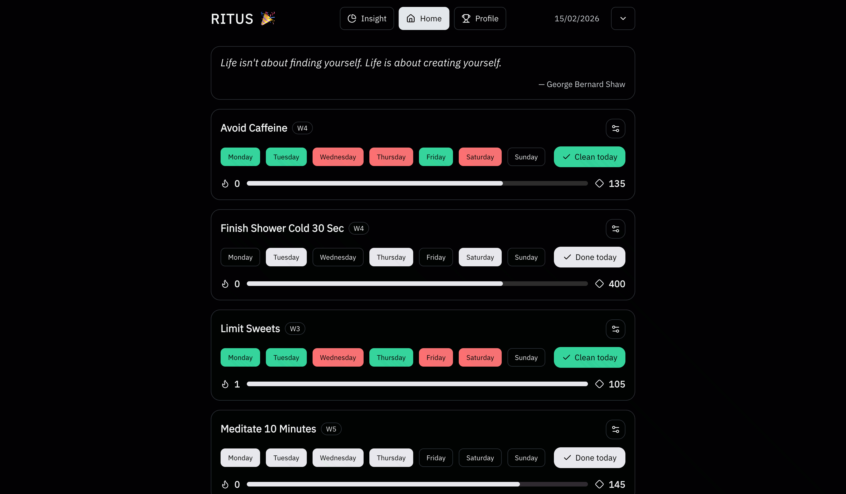 Ritus - Screenshot 2 showing product features and functionality