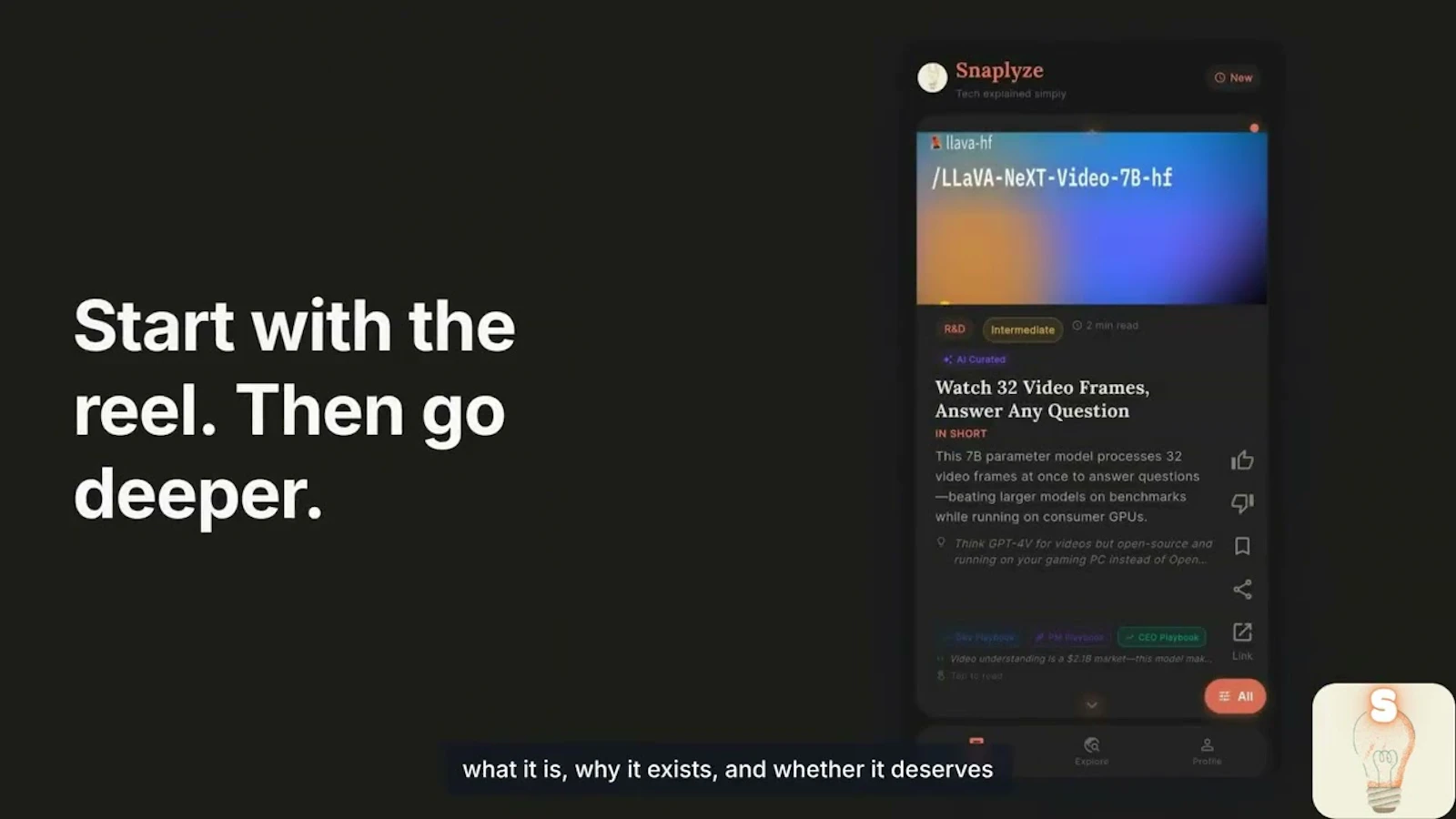 Snaplyze screenshot 1 (video preview)