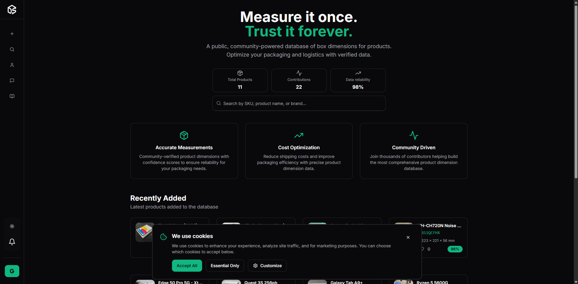 Media Dimsure - Wikipedia untuk dimensi kotak produk 1