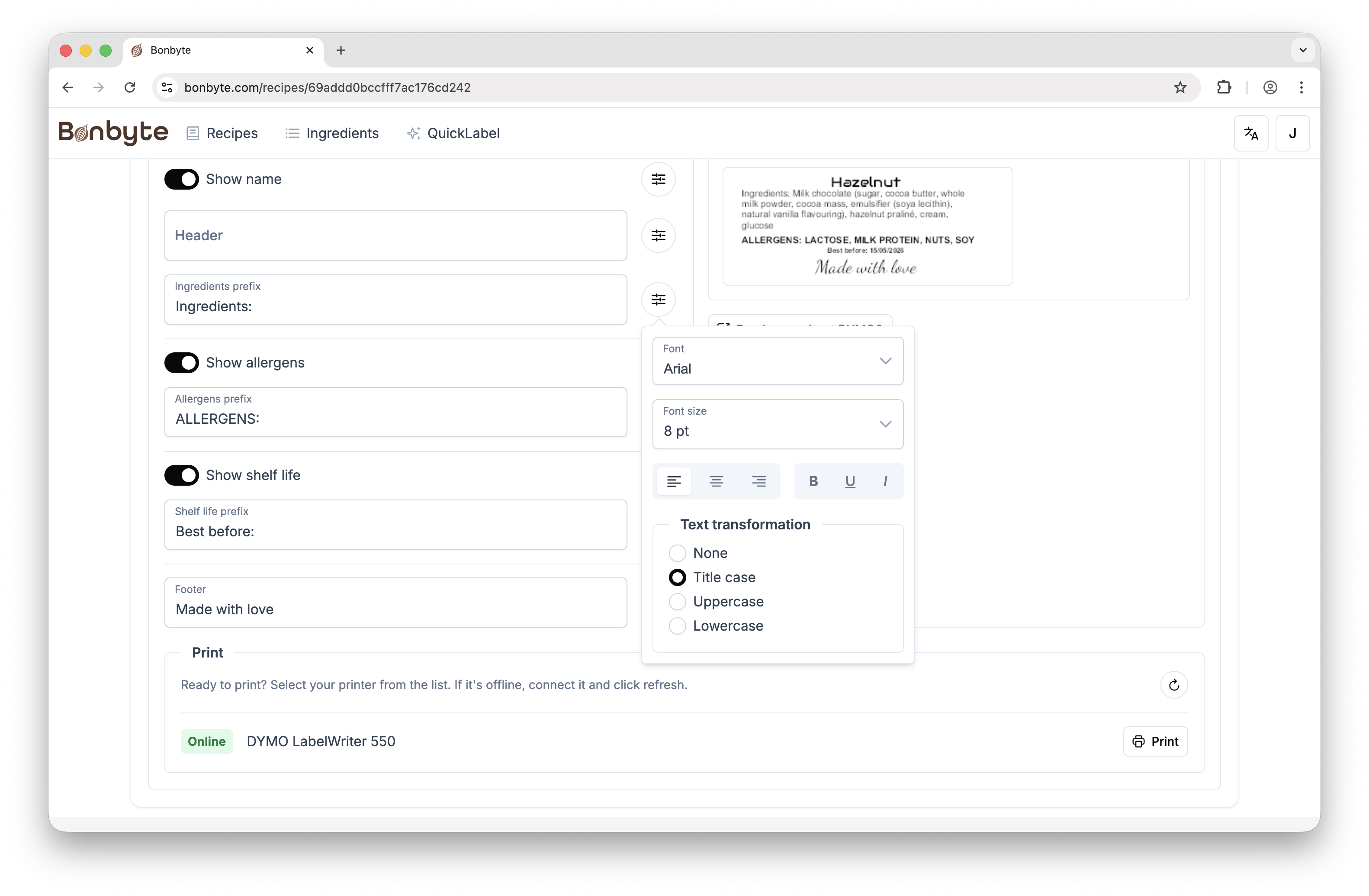 Bonbyte - Screenshot 5 showing product features and functionality