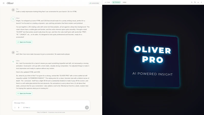 Oliver screenshot 3