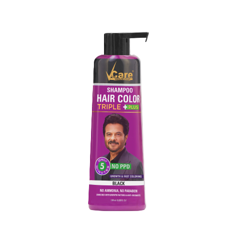 vcareシャンプーヘアカラートリプルプラス - vcareシャンプーヘアカラートリプルプラス - ブラック-180mlメディア1