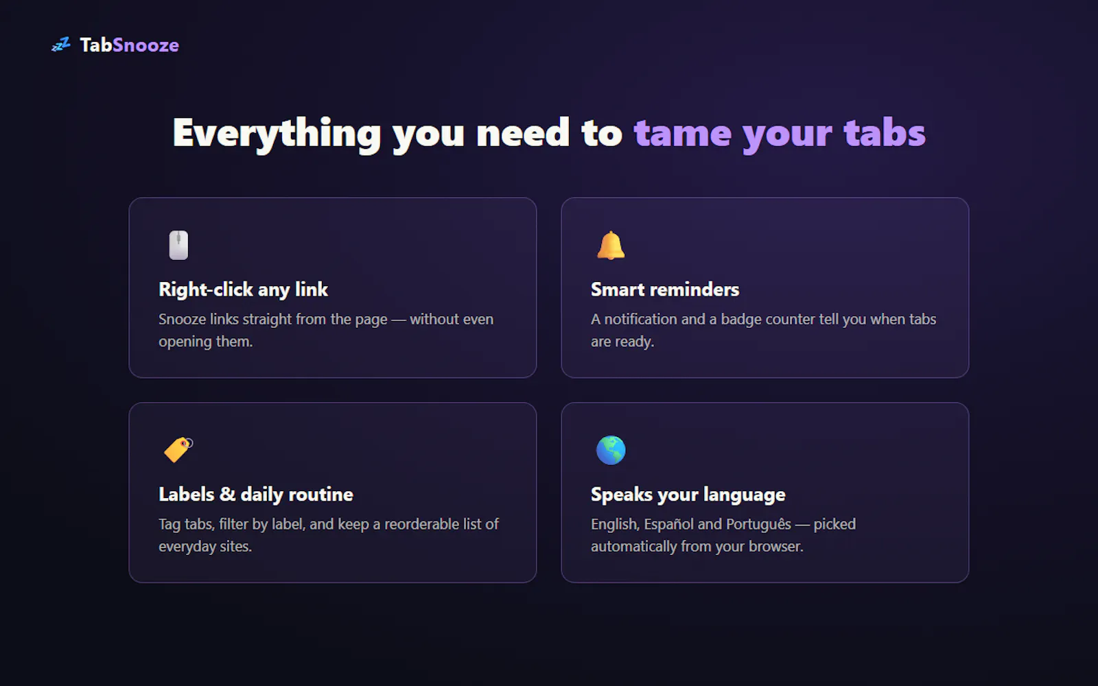 TabSnooze screenshot 4