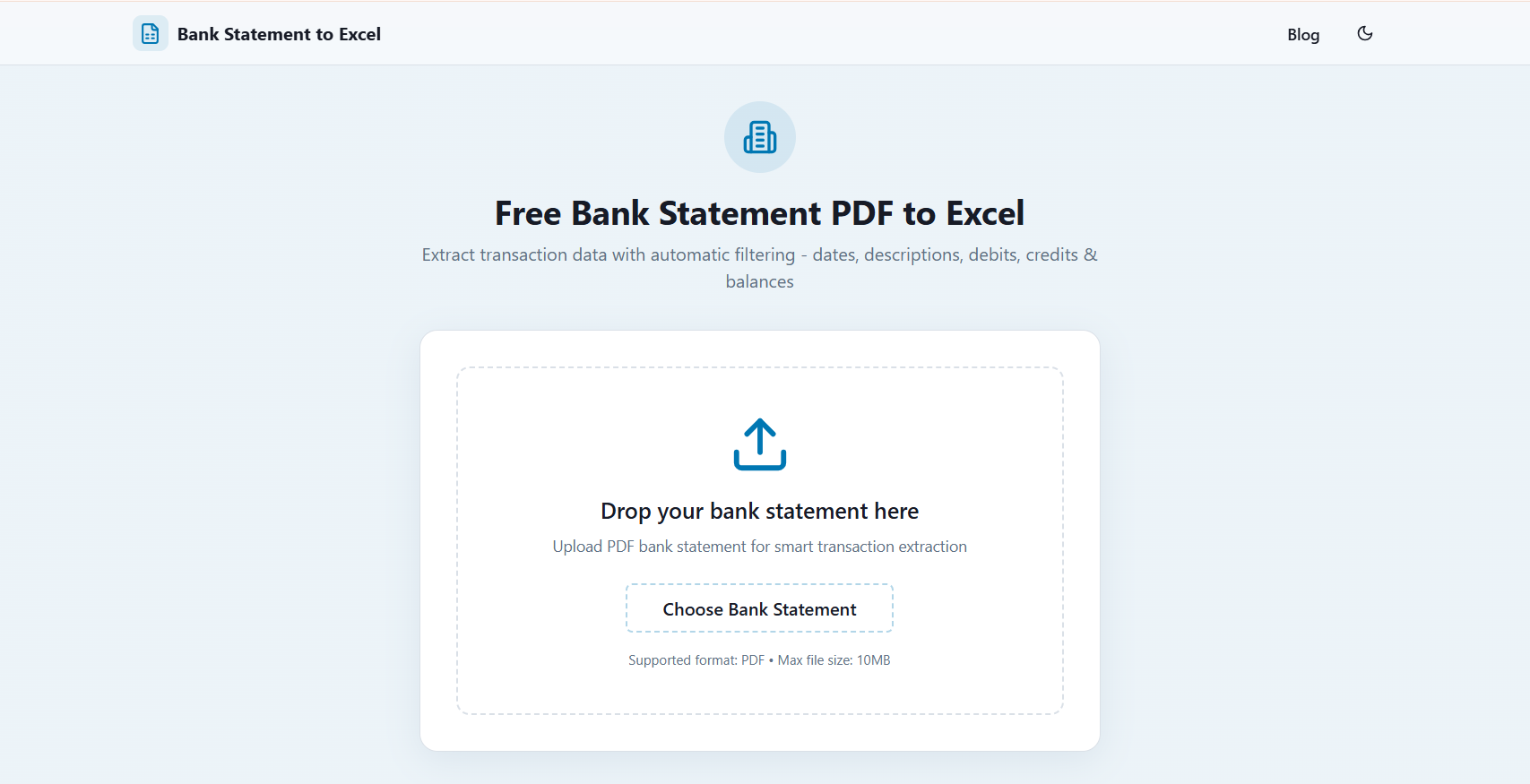 Financial AI data extraction tool  gallery image