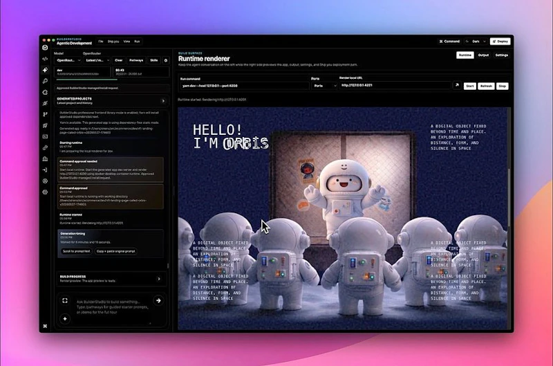 BuilderStudio screenshot 1