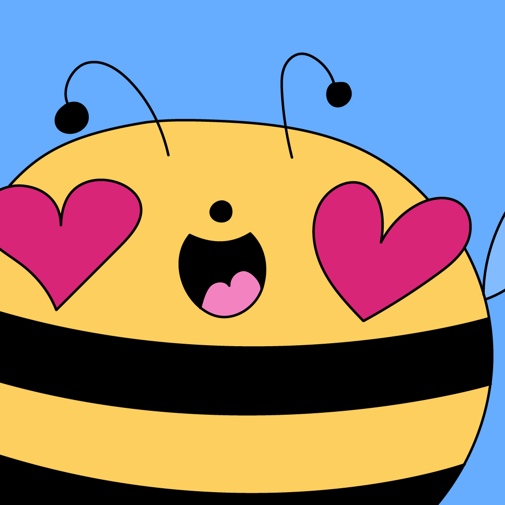 Happy Little Bees Stickers