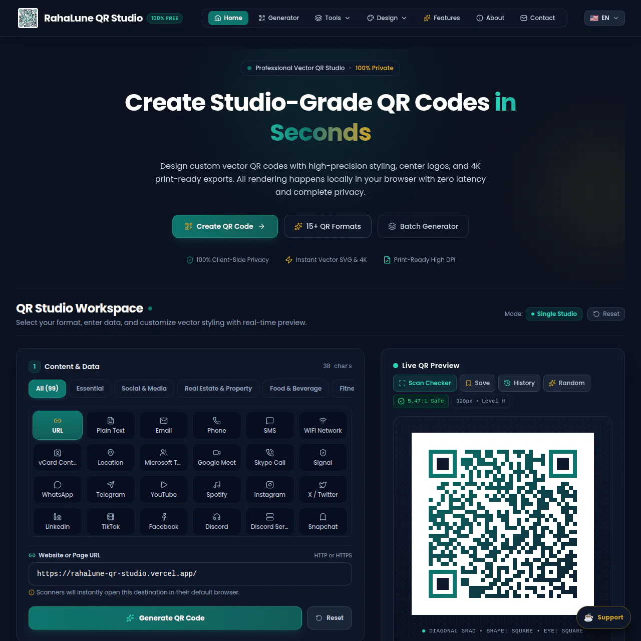 RahaLune QR Studio gallery image