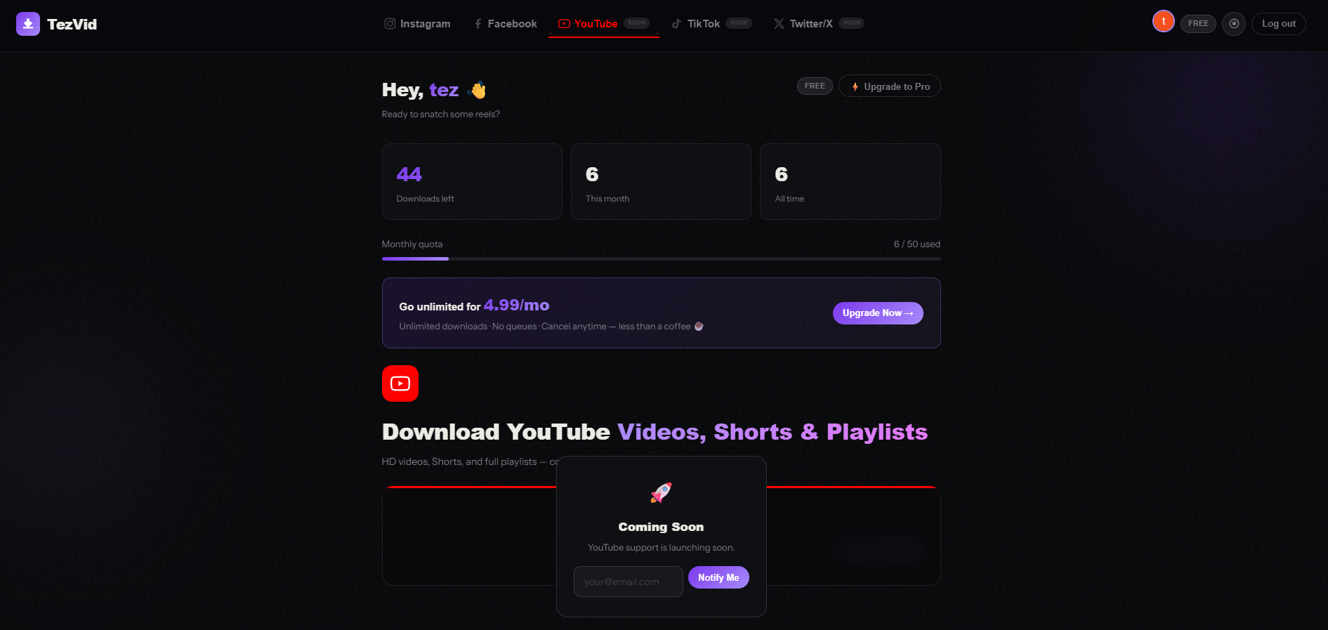TezVid-Free Insta, FB, YT Video Download gallery image