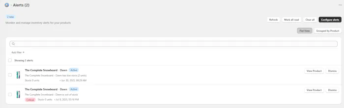 Stock Pigeon Shopify Inventory Analytics gallery image