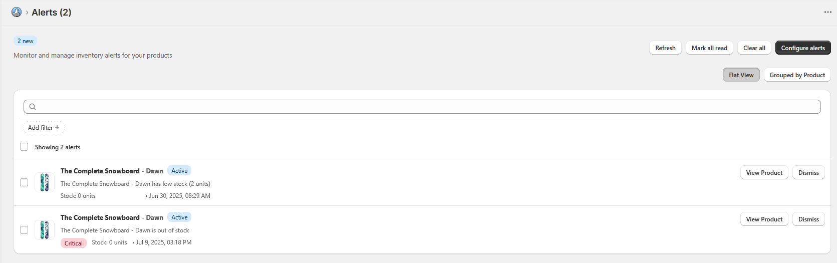 재고 비둘기 Shopify Inventory Analytics 미디어 3