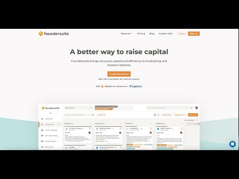 startuptile Foundersuite 2.0-Modern software for raising capital - over $17B raised