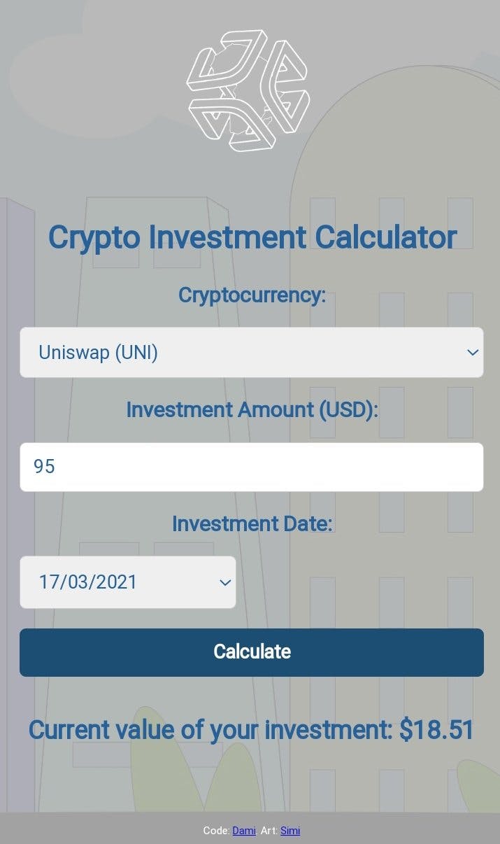 Crypto Investment Calculator media 1