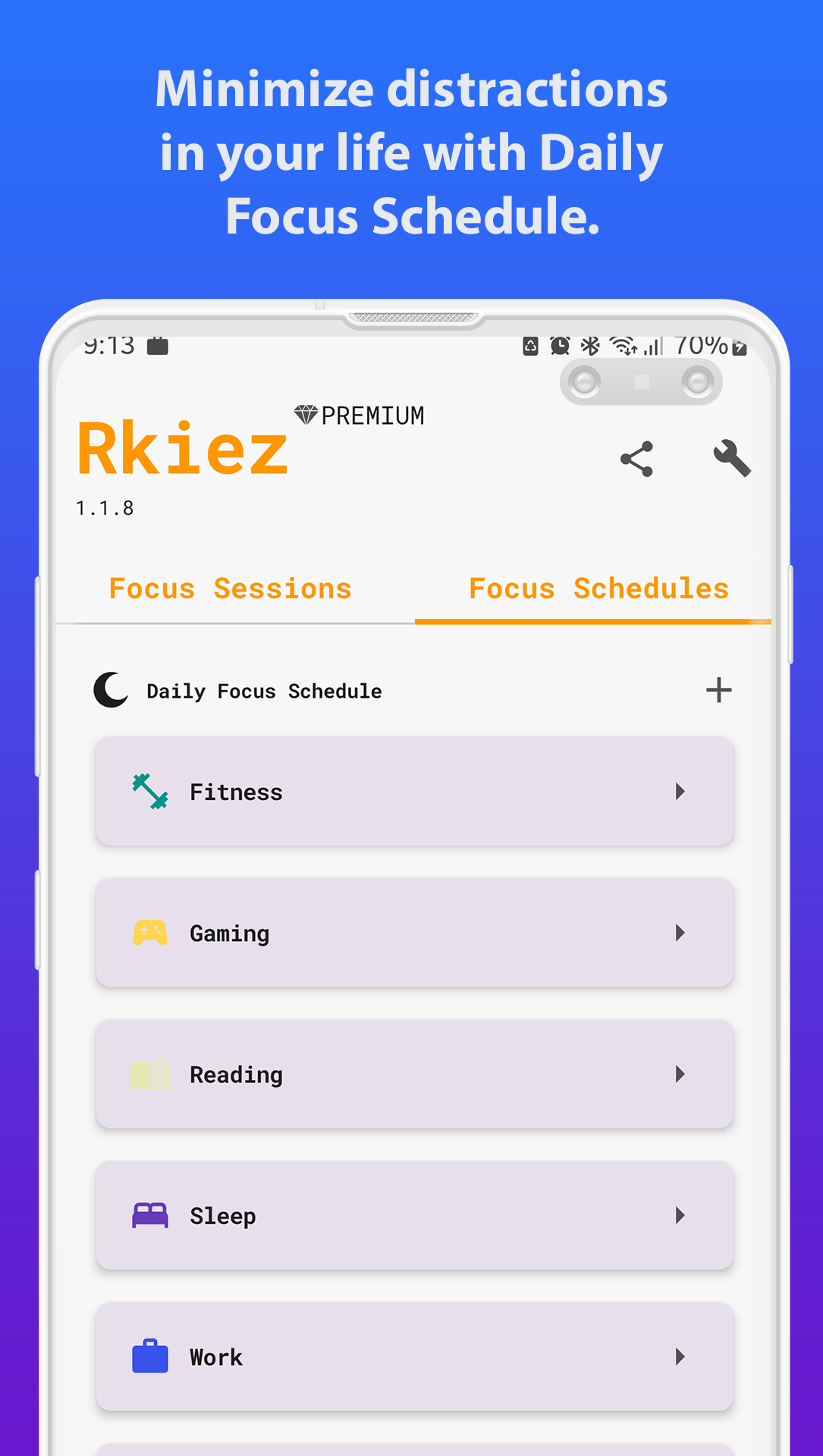 وسائط vstiez - التركيز ، المهام ، الإحصائيات ، الجدول اليومي يعزز إنتاجية 5