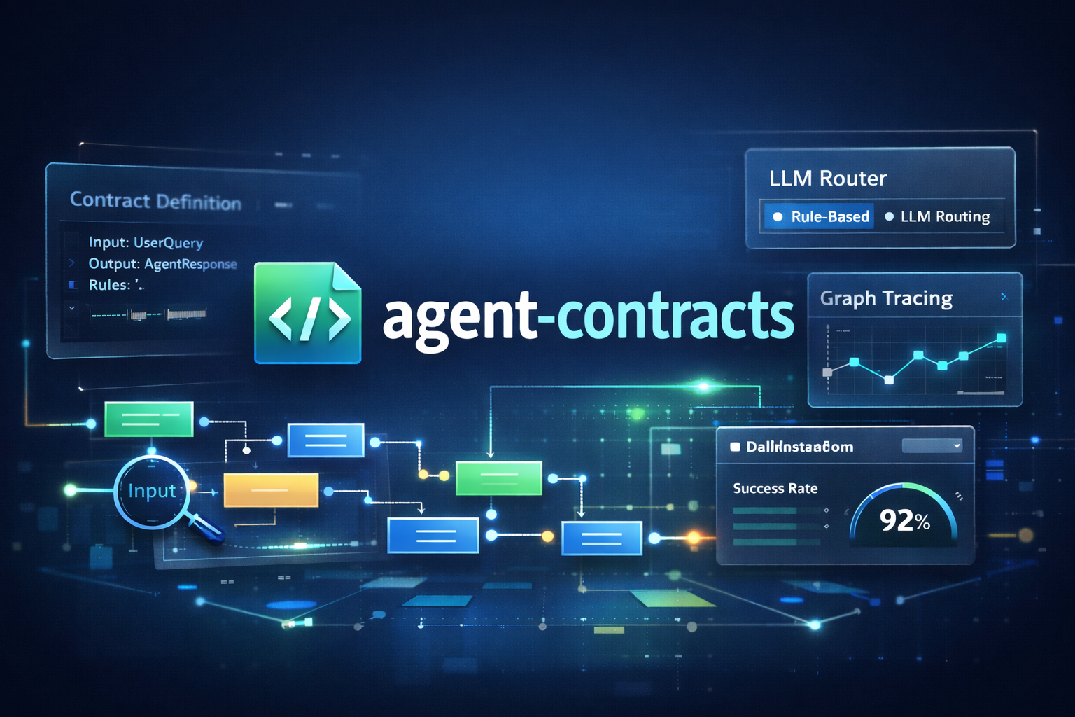 agent-contracts - Product Hunt launch logo and brand identity