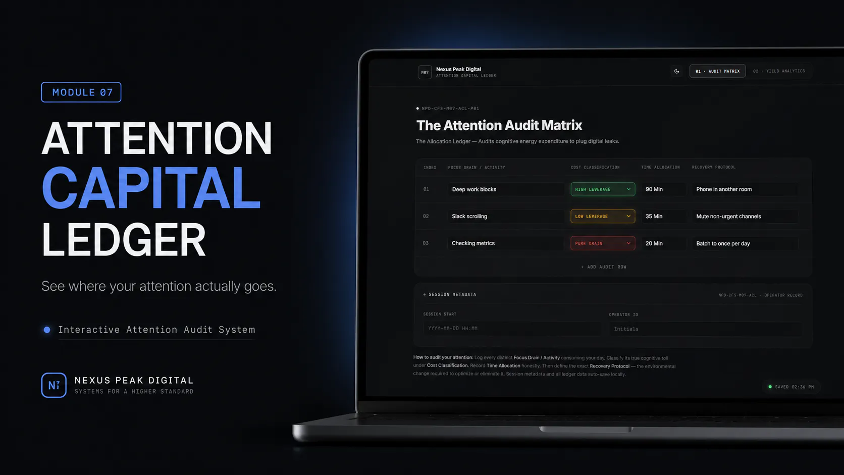 Attention Capital Ledger gallery image